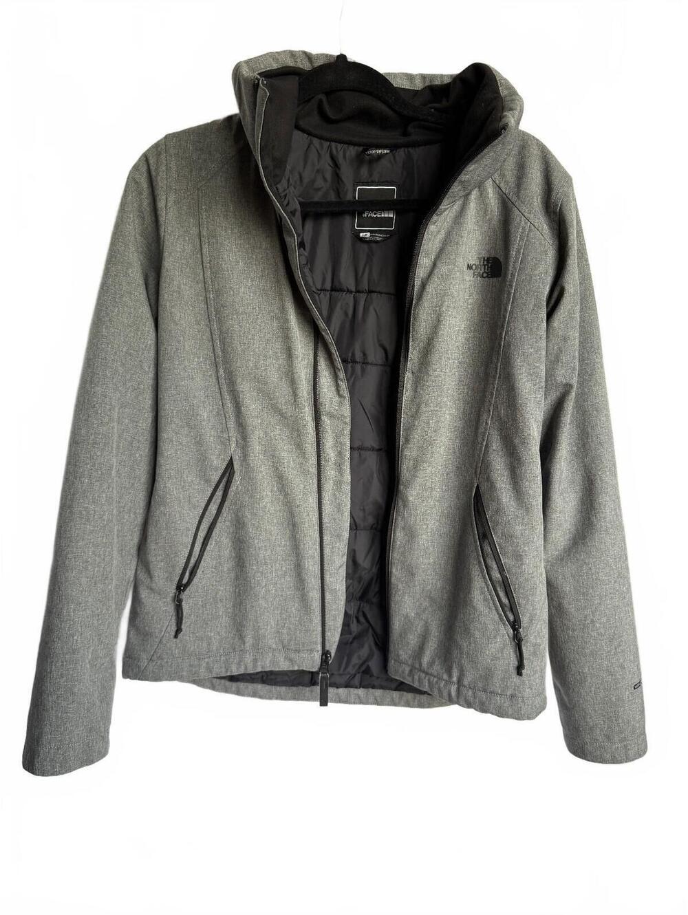 The North Face Women's Gray WindWall Jacket Size S/P Lightweight Wind Resistant